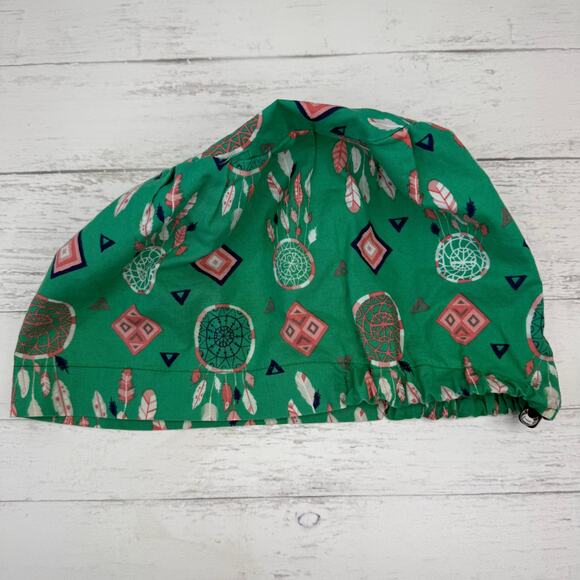 Dream Catcher Feather Euro Style Scrub Hospital Cap Hat Nurse OR Tech - Picture 2 of 2